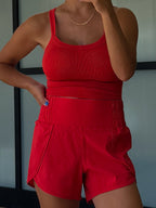 Redline Active Shorts | Cherry