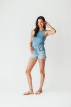 Modest Tank Bodysuit | Slate | FINAL SALE