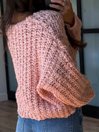 Dylan Chunky Knit Sweater | Blush