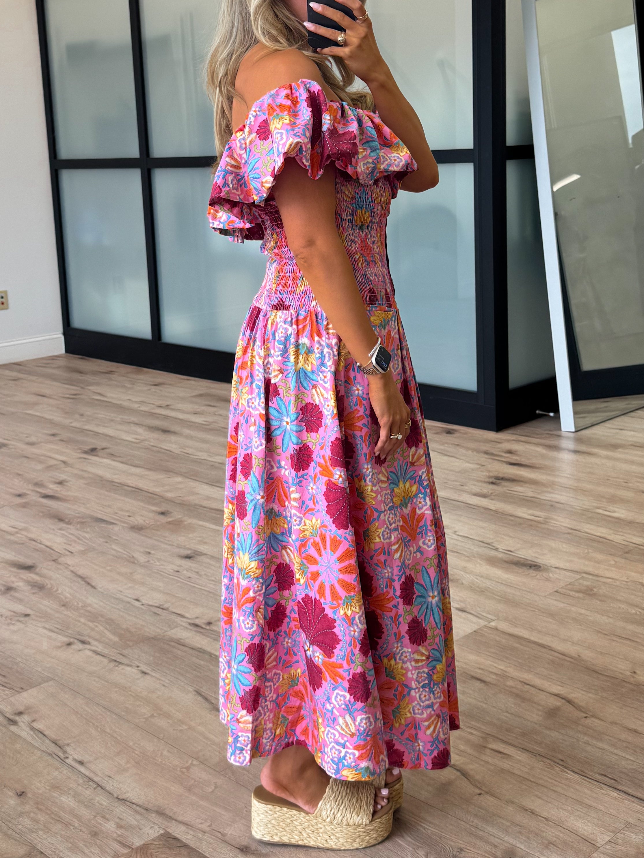 Stella Floral Smocked Dress