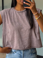 Marlee Muscle Tee | Mocha