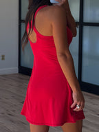 Grand Slam Active Dress | Cherry | +Plus Available