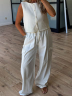Ines Cargo Pants | Ivory
