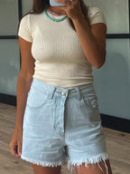 Conley Denim Shorts | Light Wash | +Plus Available