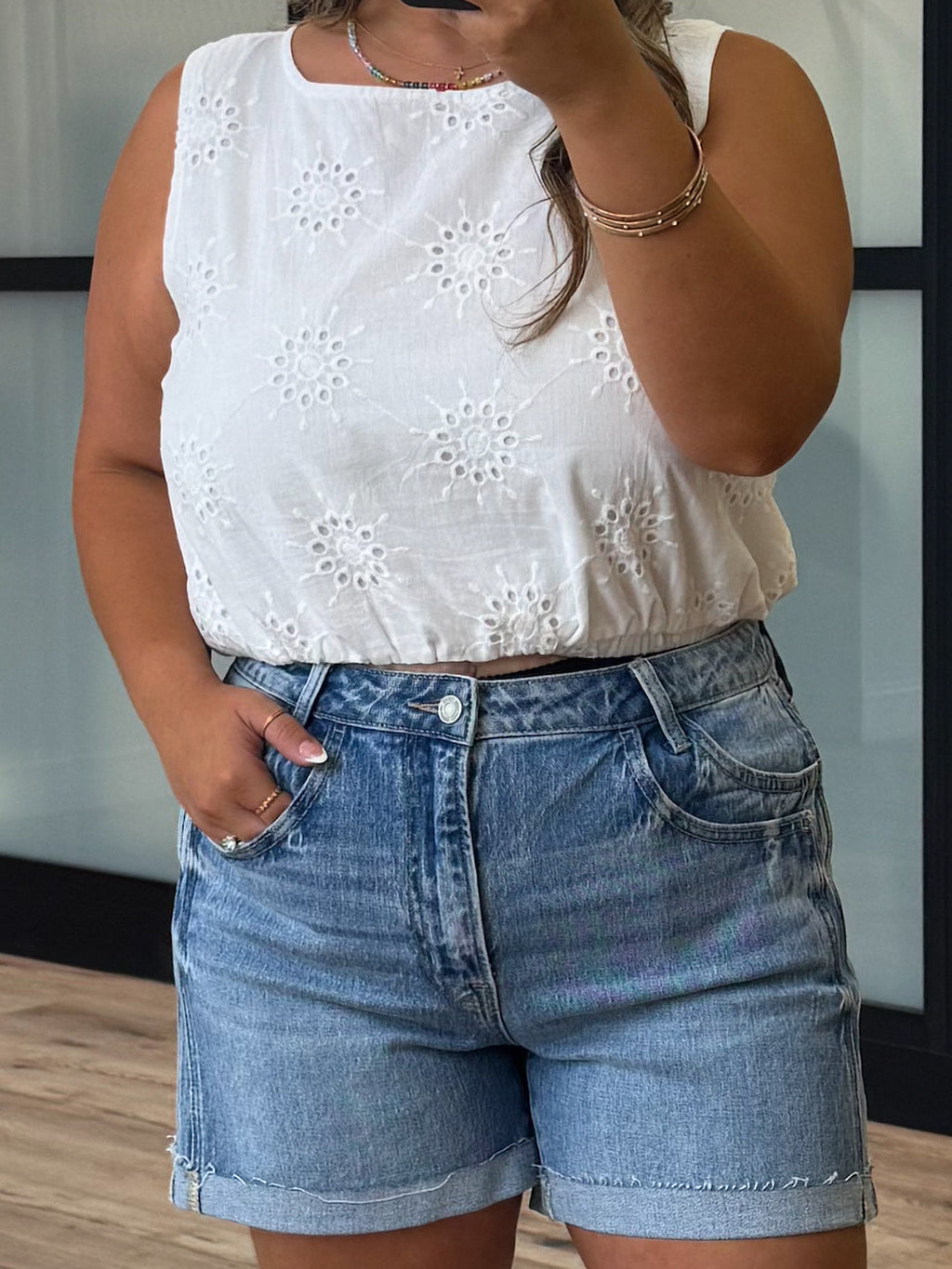 Rebellion Double Pocket Denim Shorts