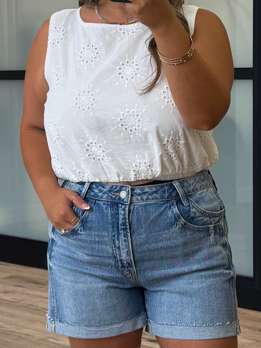 Rebellion Double Pocket Denim Shorts