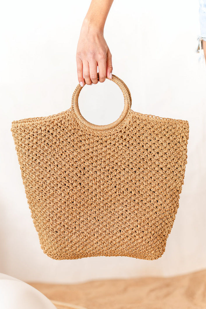 Raffia Round Handle Tote | FINAL SALE