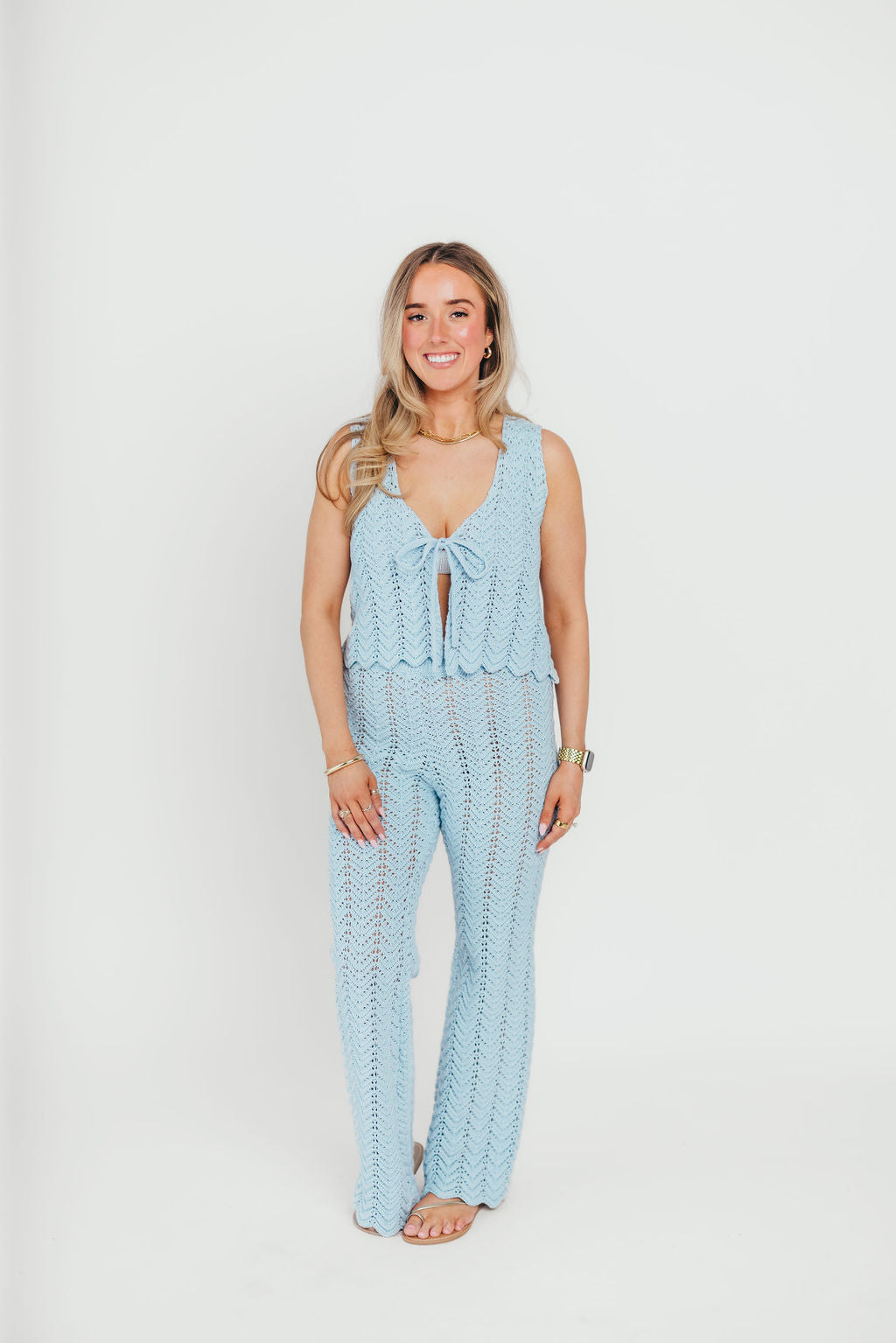 Blue Skies Crochet Pants | FINAL SALE