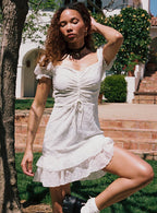 Mikail Mini Dress White
