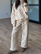 Rosie Blossom Fleece Sweatpants