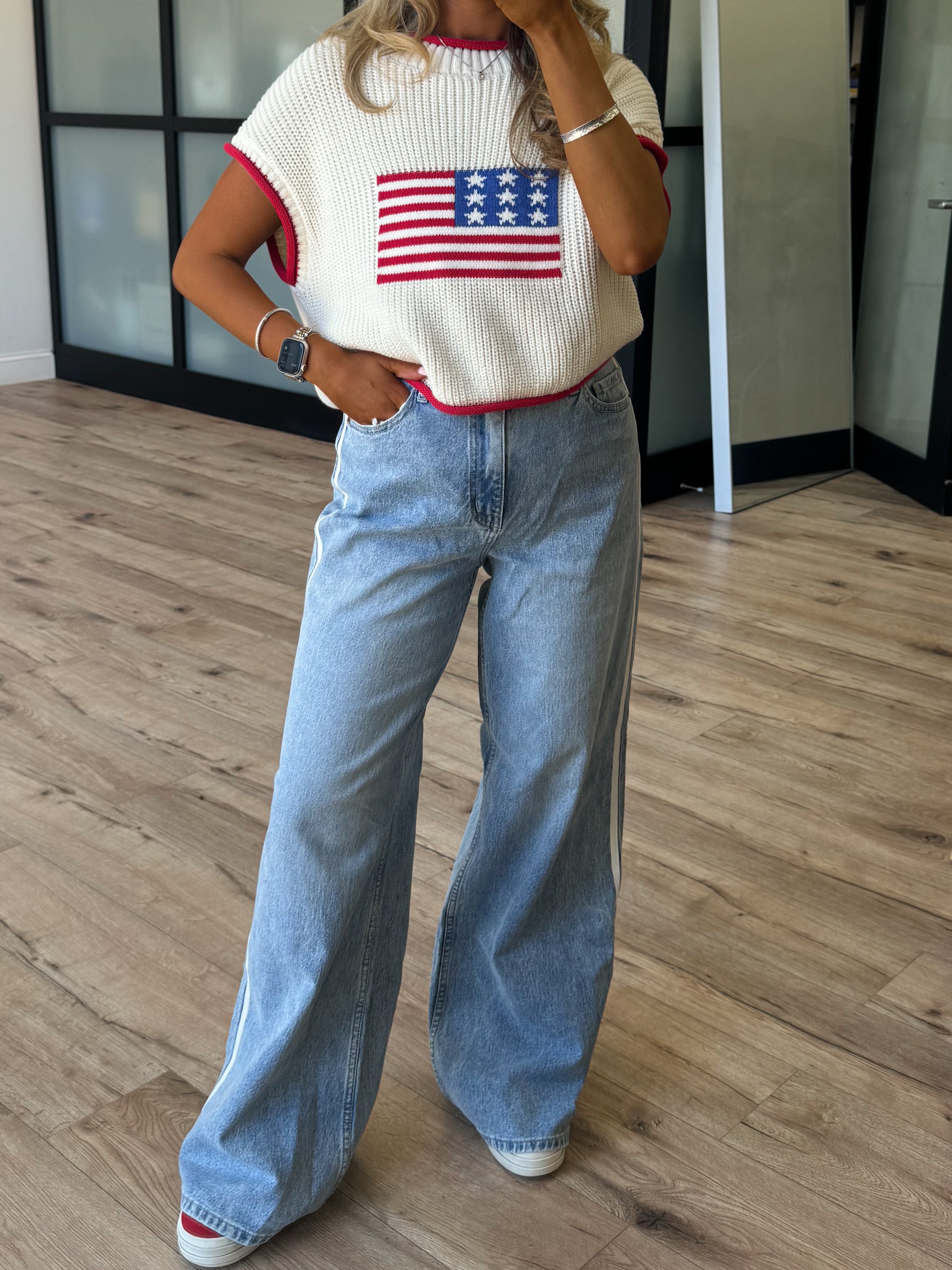 Sideline Wide Leg Jeans | RESTOCK