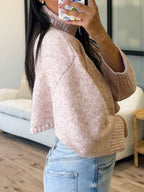 Remy Crop Turtleneck Sweater | Mauve | FINAL SALE