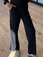 At Your Leisure Lounge Pants | Black | RESTOCK | FINAL SALE
