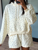 Blue Porch Florals Hoodie | +Plus Available