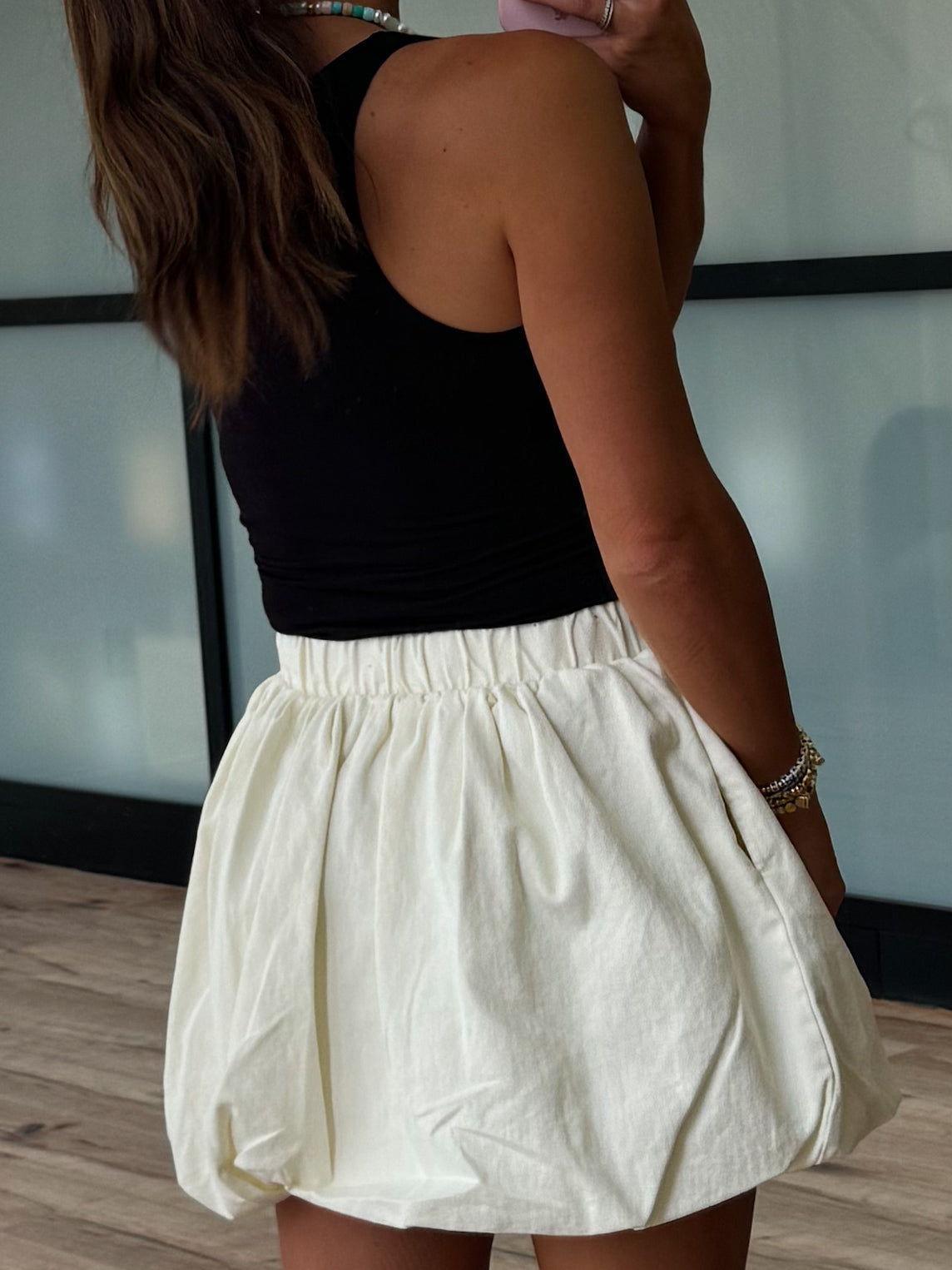 Gisella Bubble Skirt | Cream