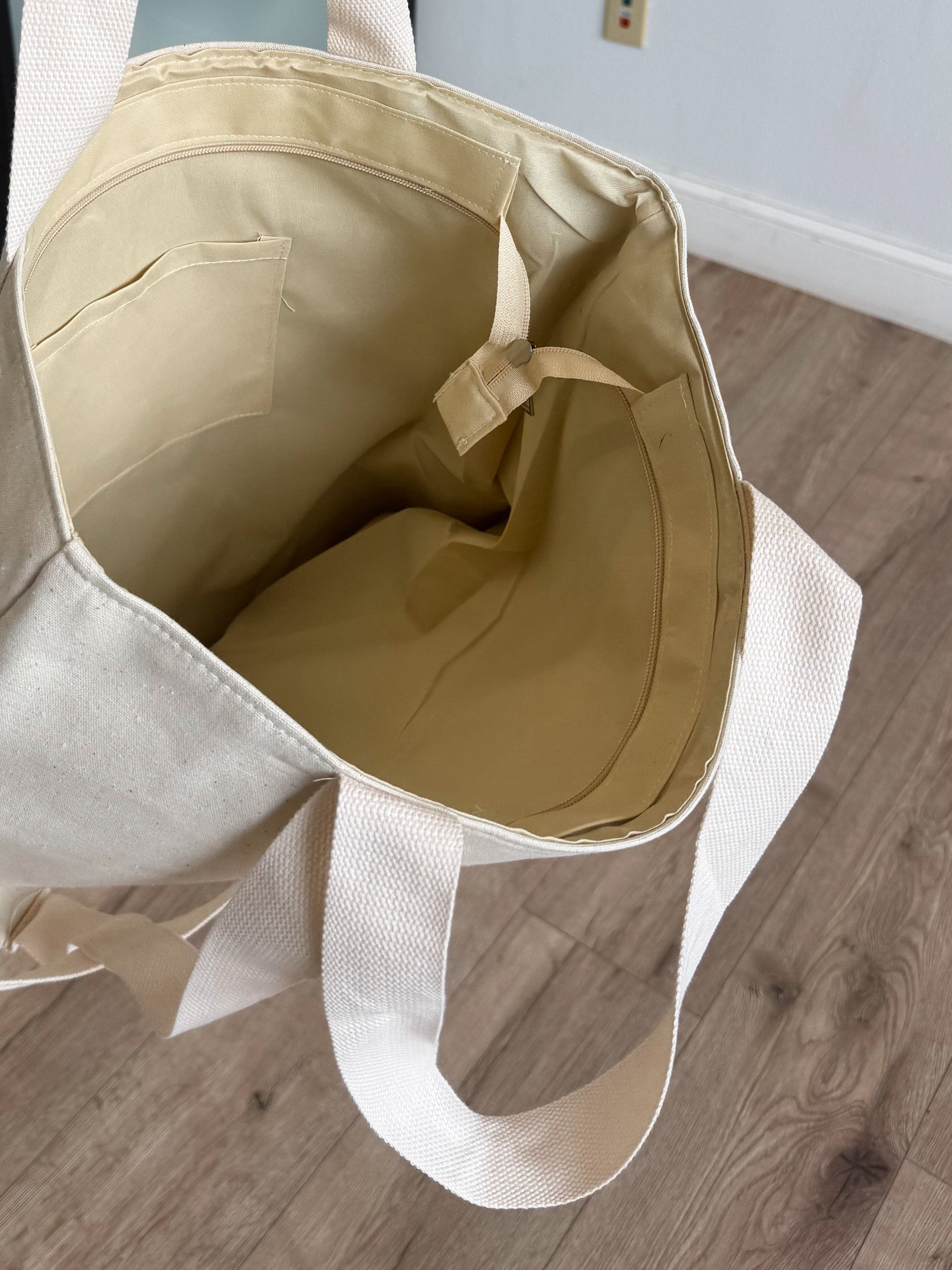 Hat Carrier Tote Bag | Ivory