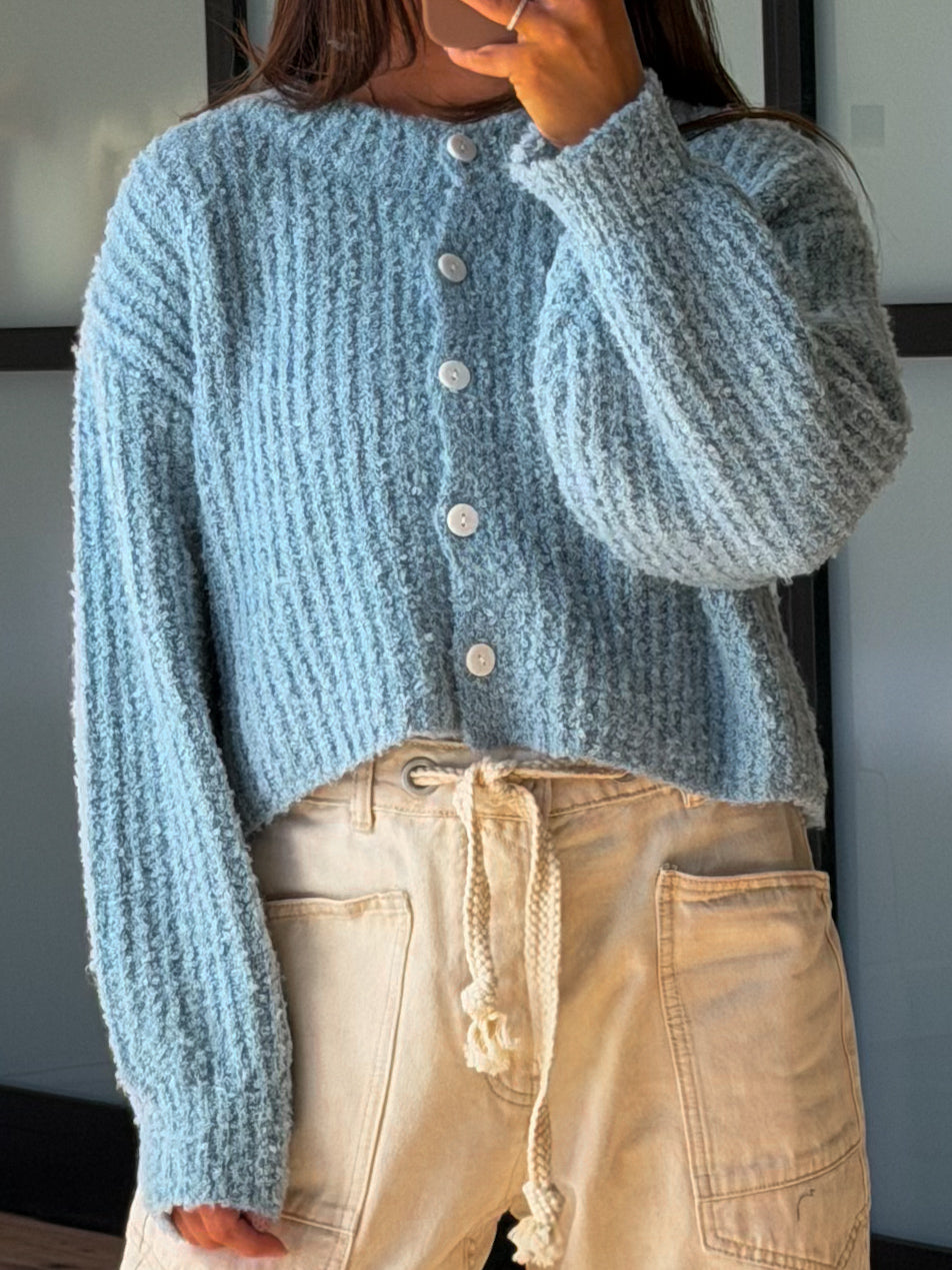 Chamonix Knit Cardigan | Sky