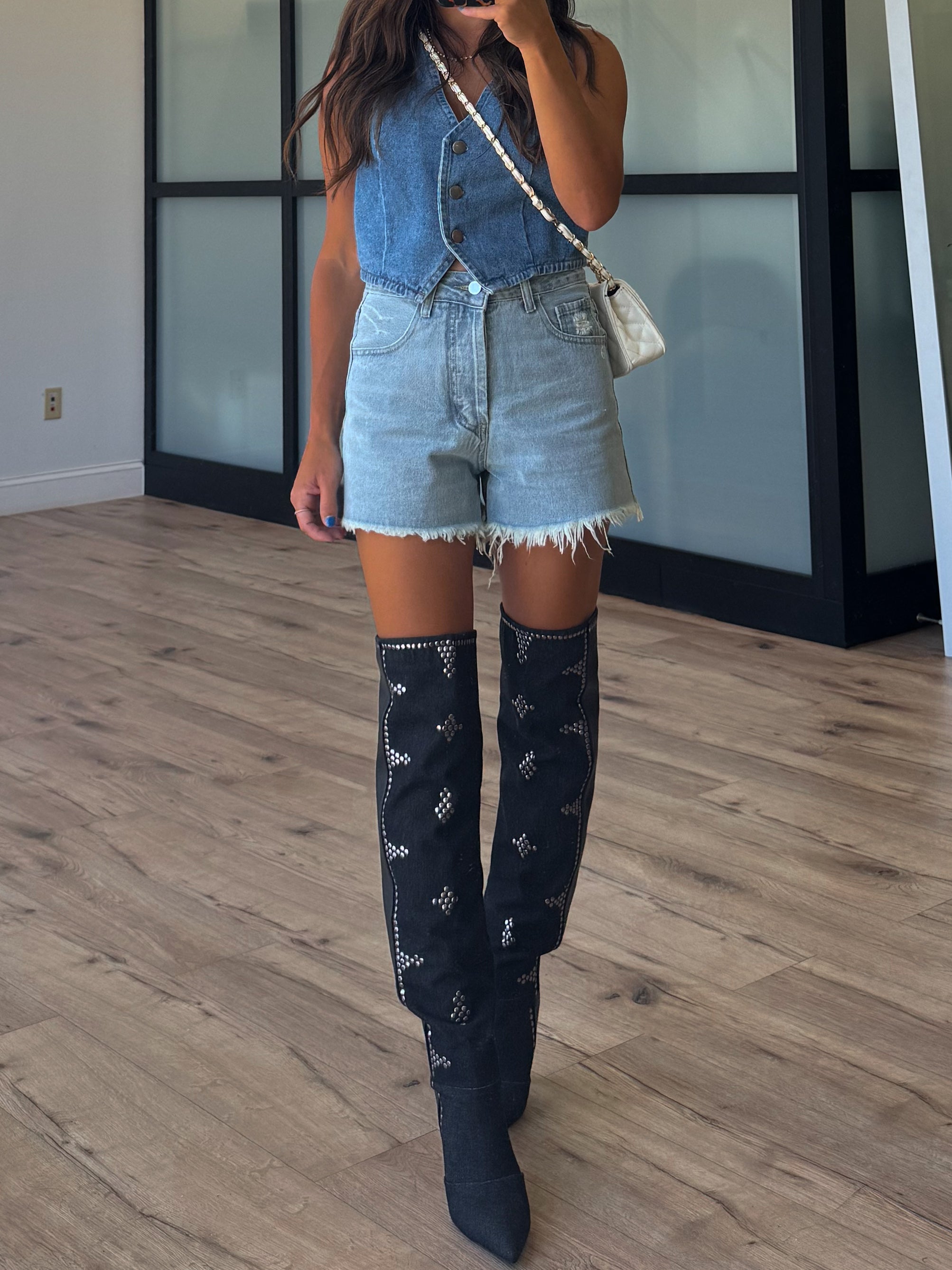 Womack Studded Knee High Boots