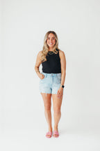 Relay Ribbed Tank Bodysuit | Black | FINAL SALE