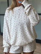 Southern Peony Ribbed Shorts