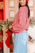 Isla Cardigan | Mini Striped Cherry