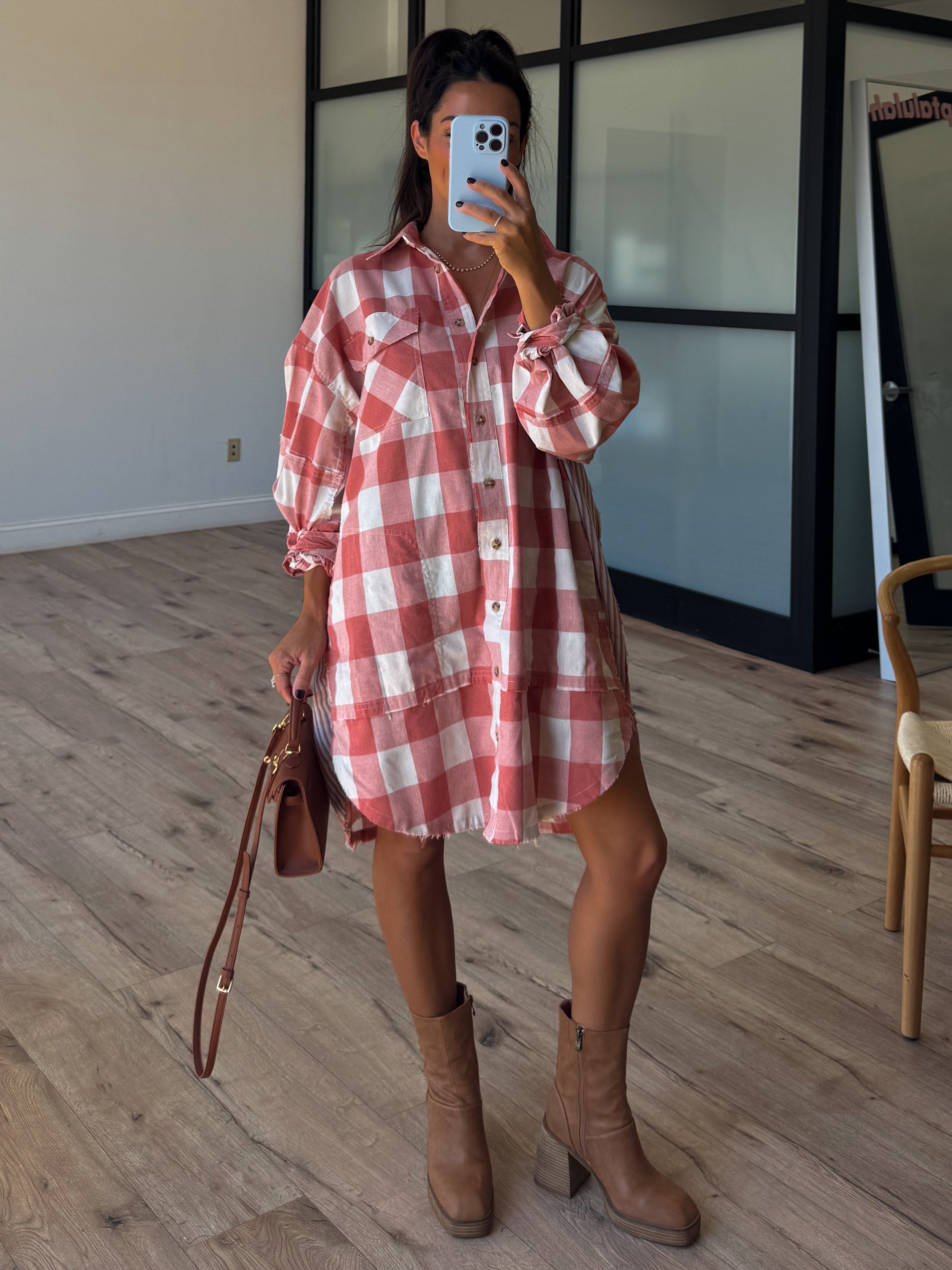Orchard Plaid Shirt Dress | Cinnamon