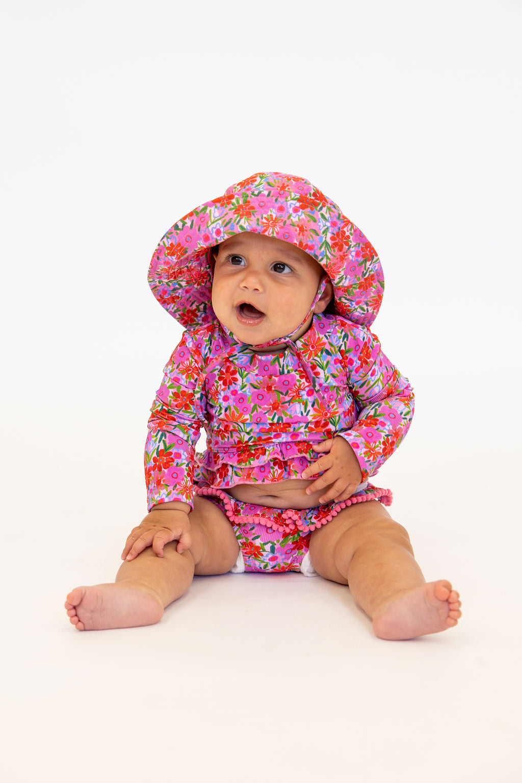 Wild Poppy Rash Guard | Tiny Talulah | FINAL SALE