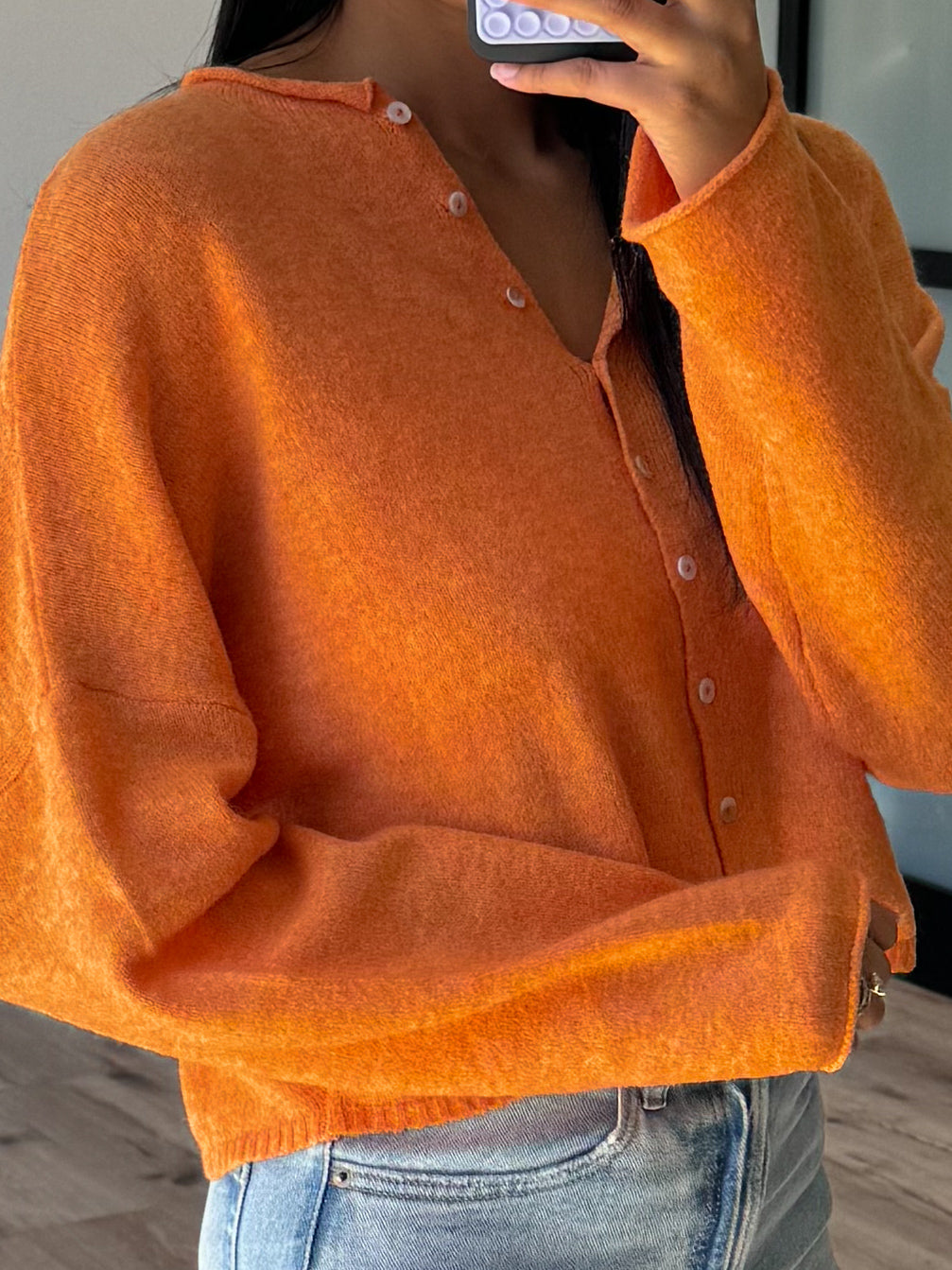 Isla Cardigan | Pumpkin | RESTOCK