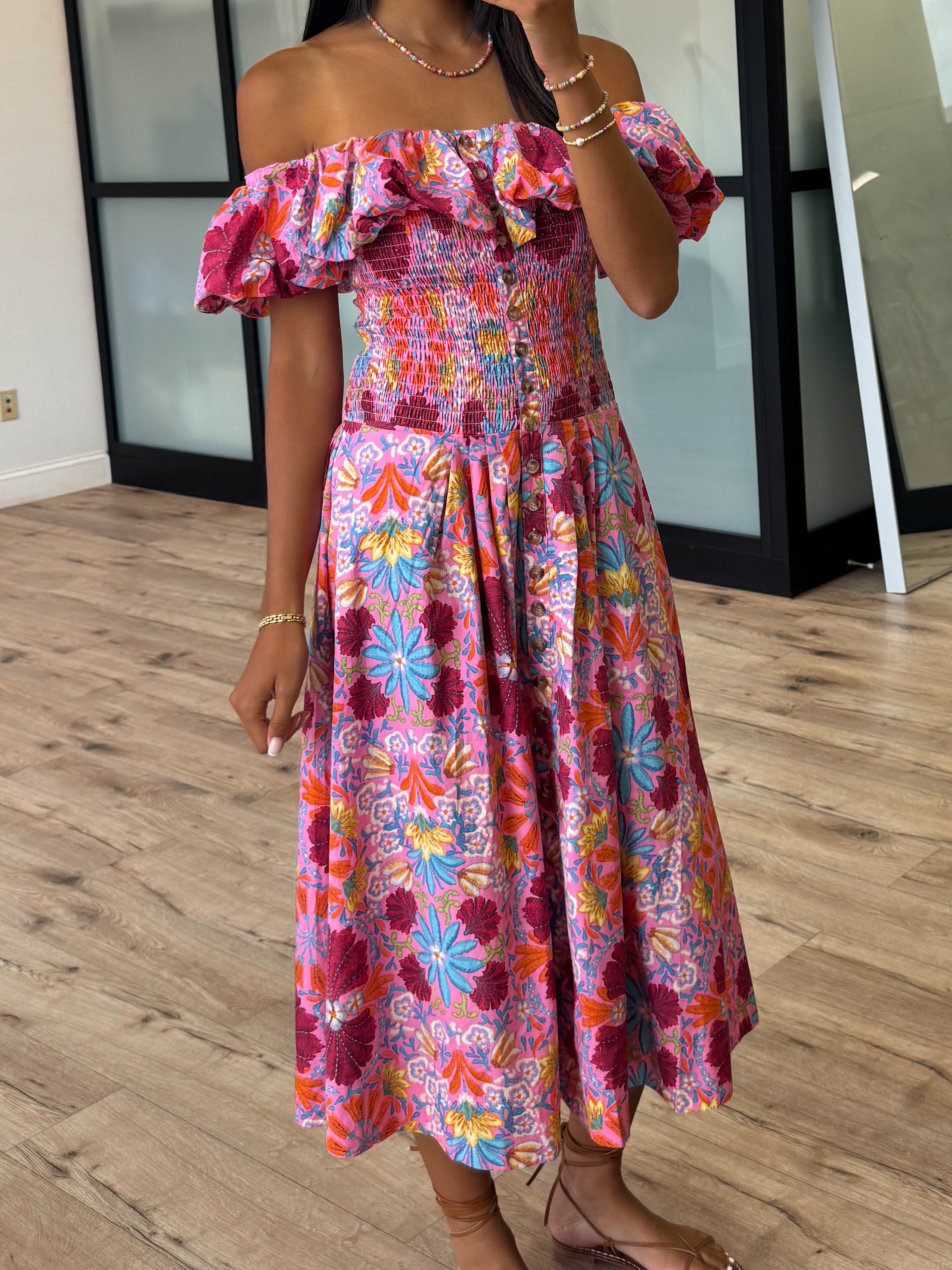 Stella Floral Smocked Dress