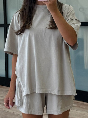 Days End Cotton Shorts | Cloud | +Plus Available | RESTOCK