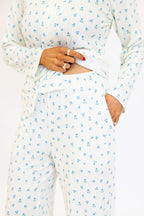 Bamboo Pointelle Women's Lounge Pants | Ivory | +Plus Available