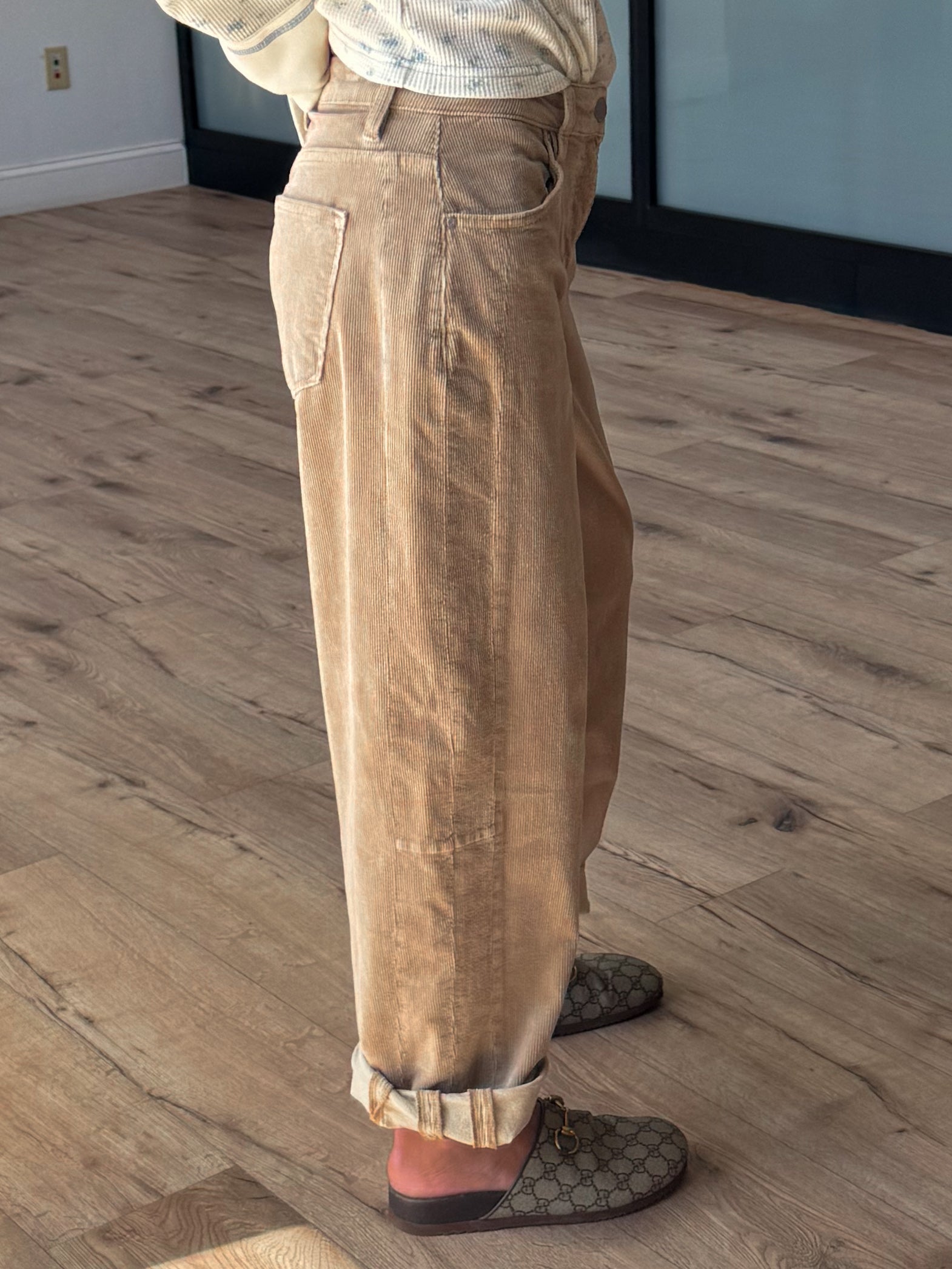 Zella Corduroy Barrel Pants