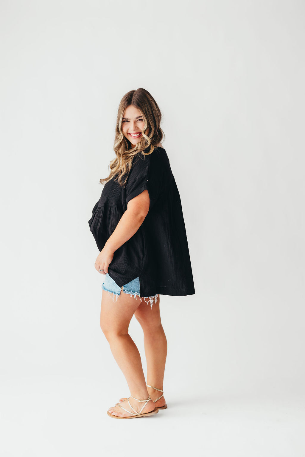 Bailey Cotton Tunic | Black