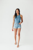 Modest Tank Bodysuit | Slate | FINAL SALE