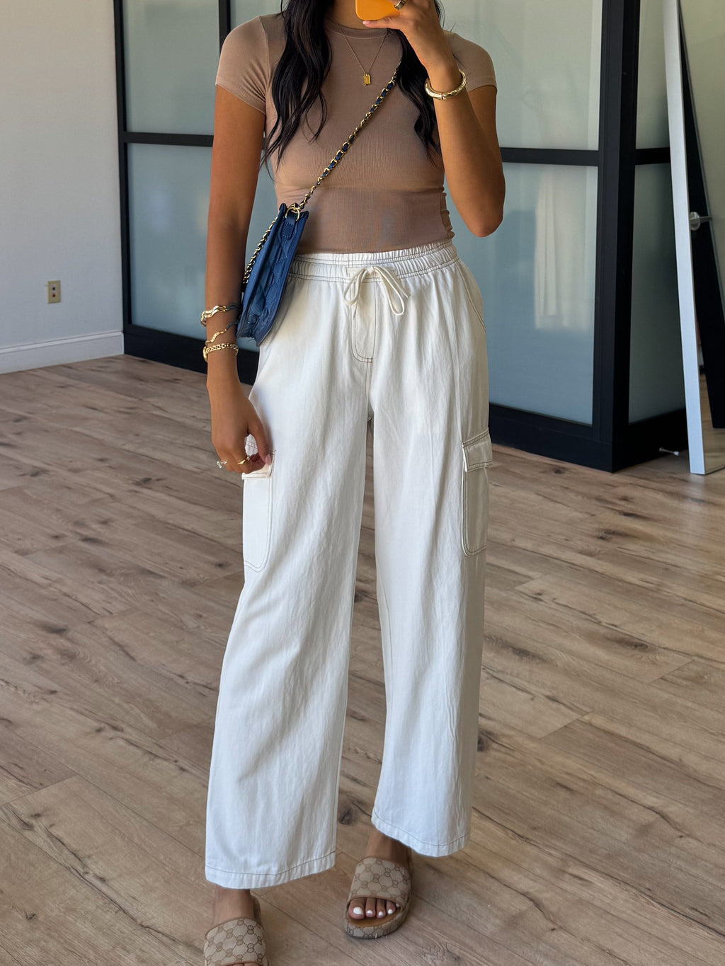 Ines Cargo Pants | Ivory