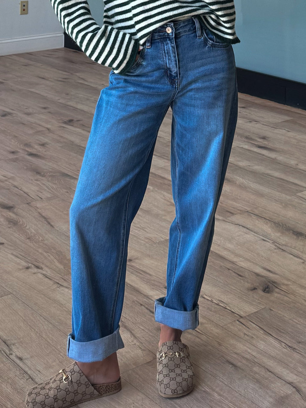 Sonny Cuff Barrel Jeans