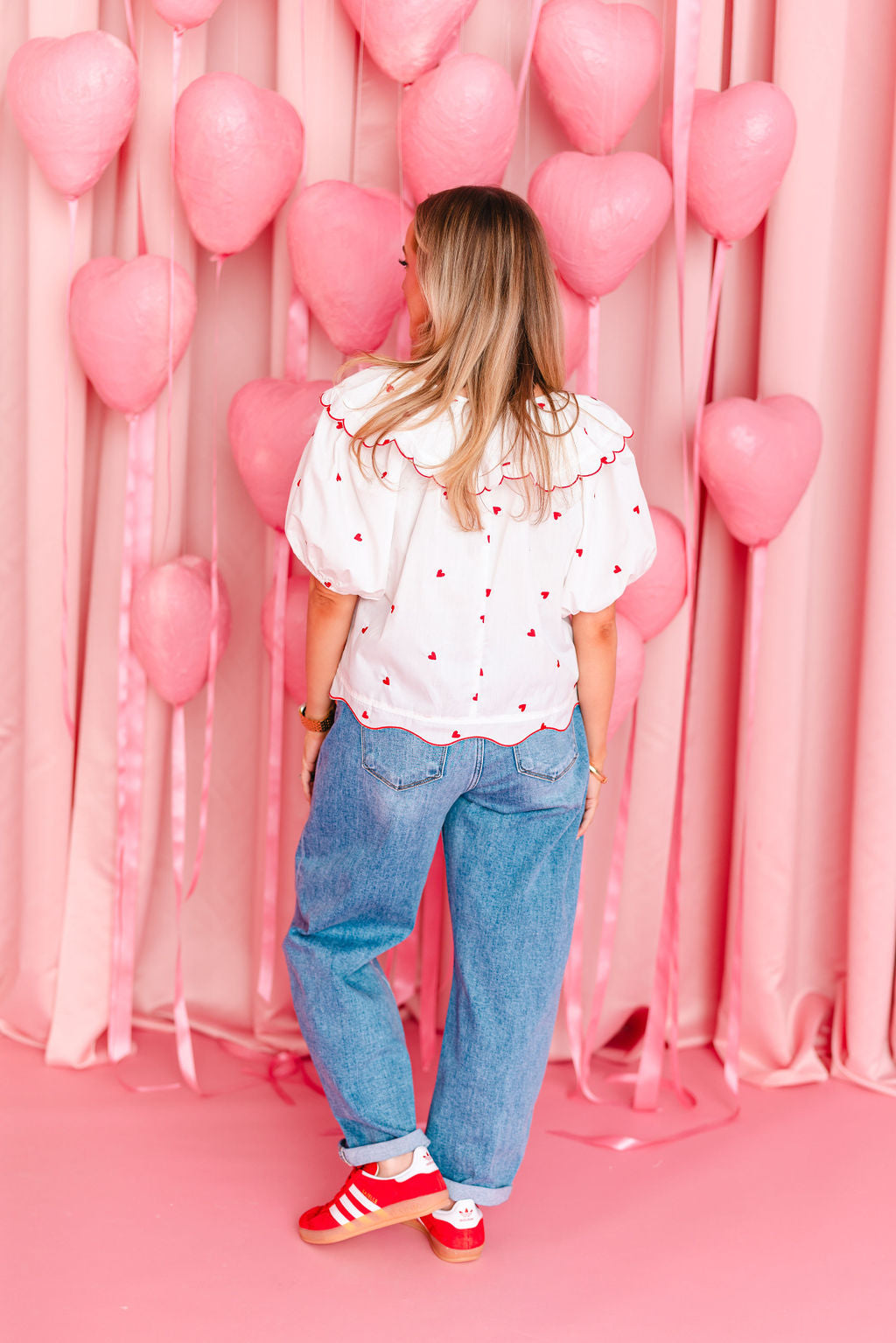 Beloved Heart Embroidered Top | White | FINAL SALE