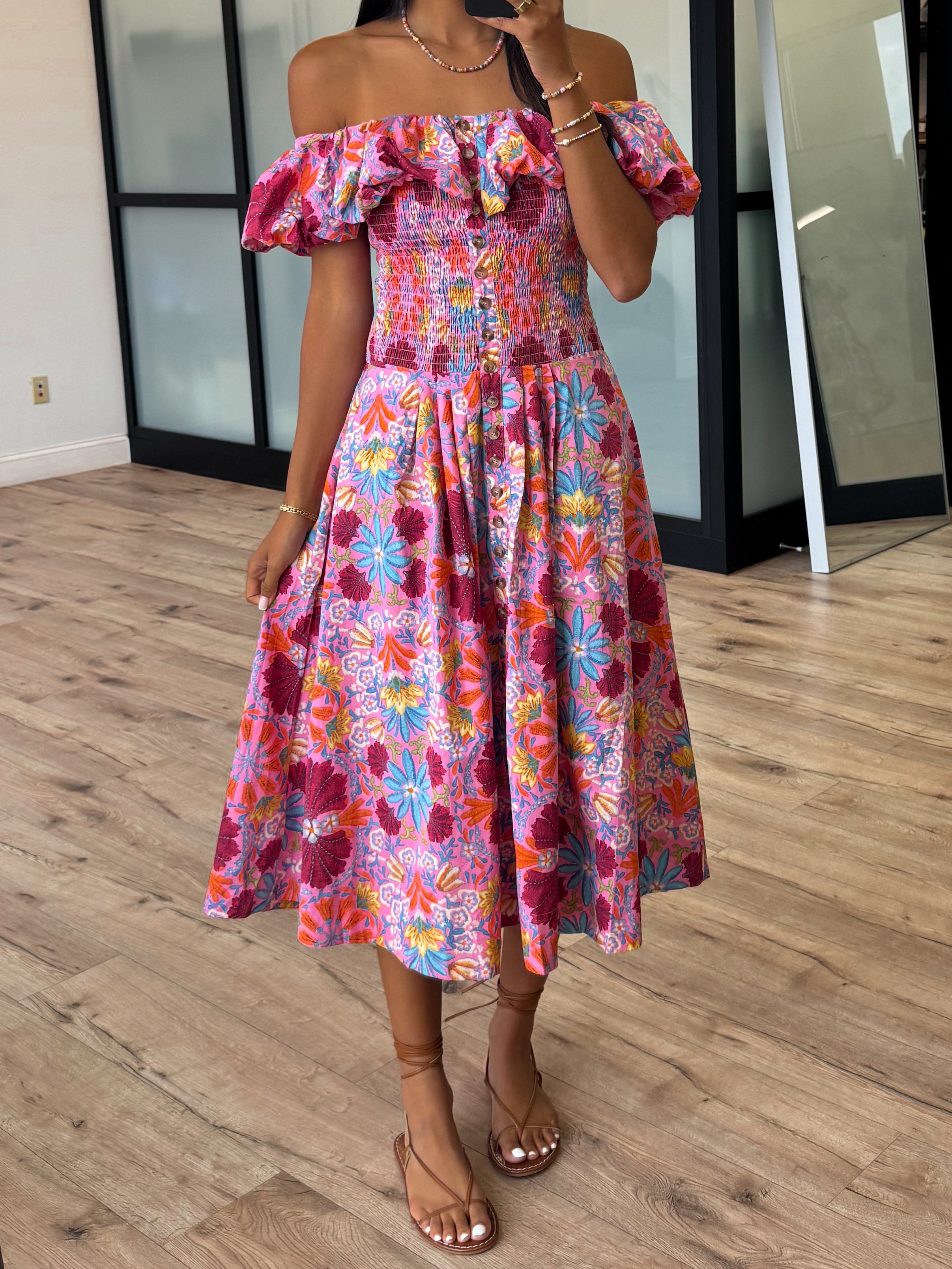 Stella Floral Smocked Dress