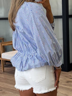 Charleston Striped Peplum Top | FINAL SALE