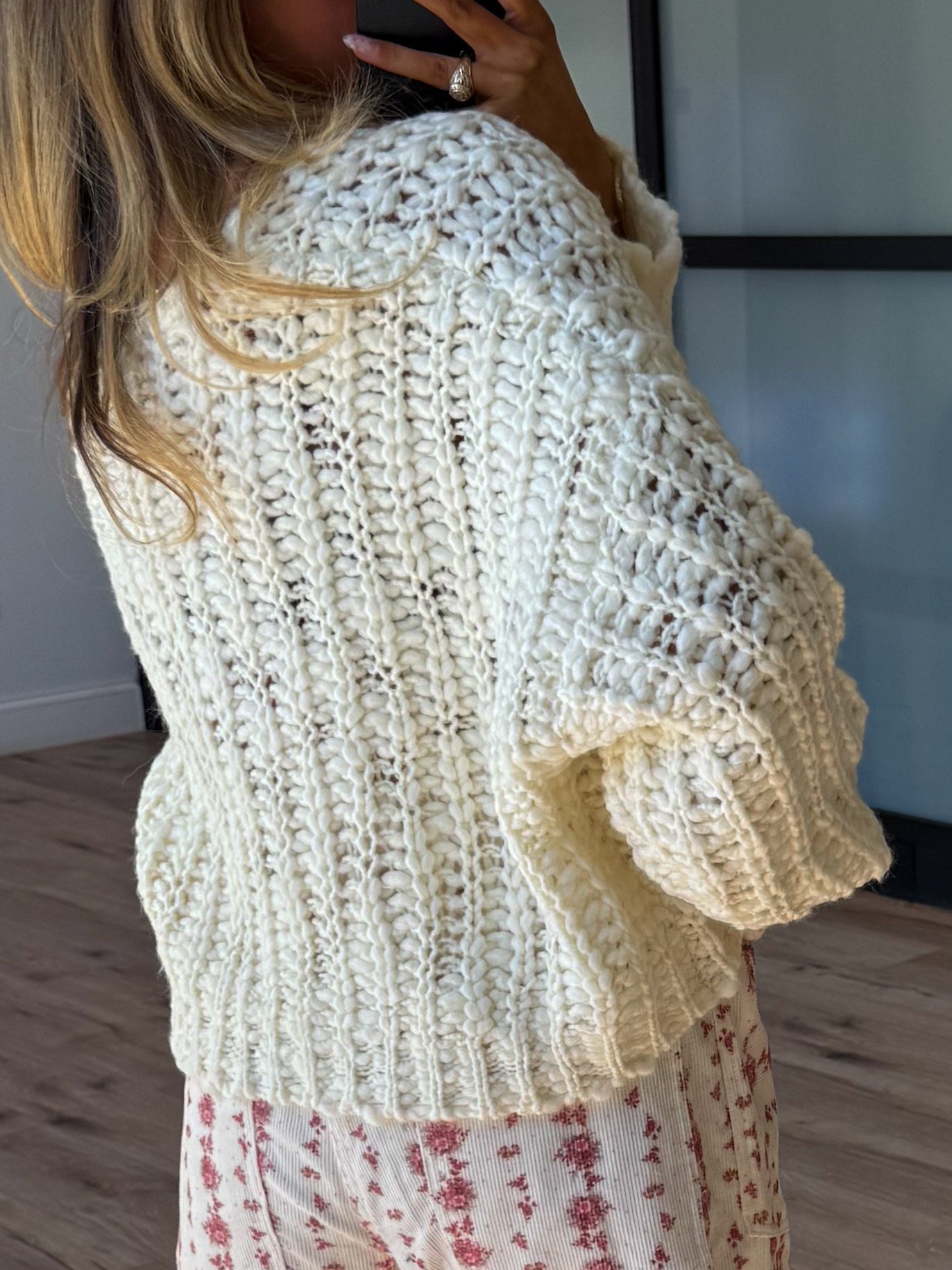 Dylan Chunky Knit Sweater | Ivory