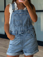 Denim Short Overalls