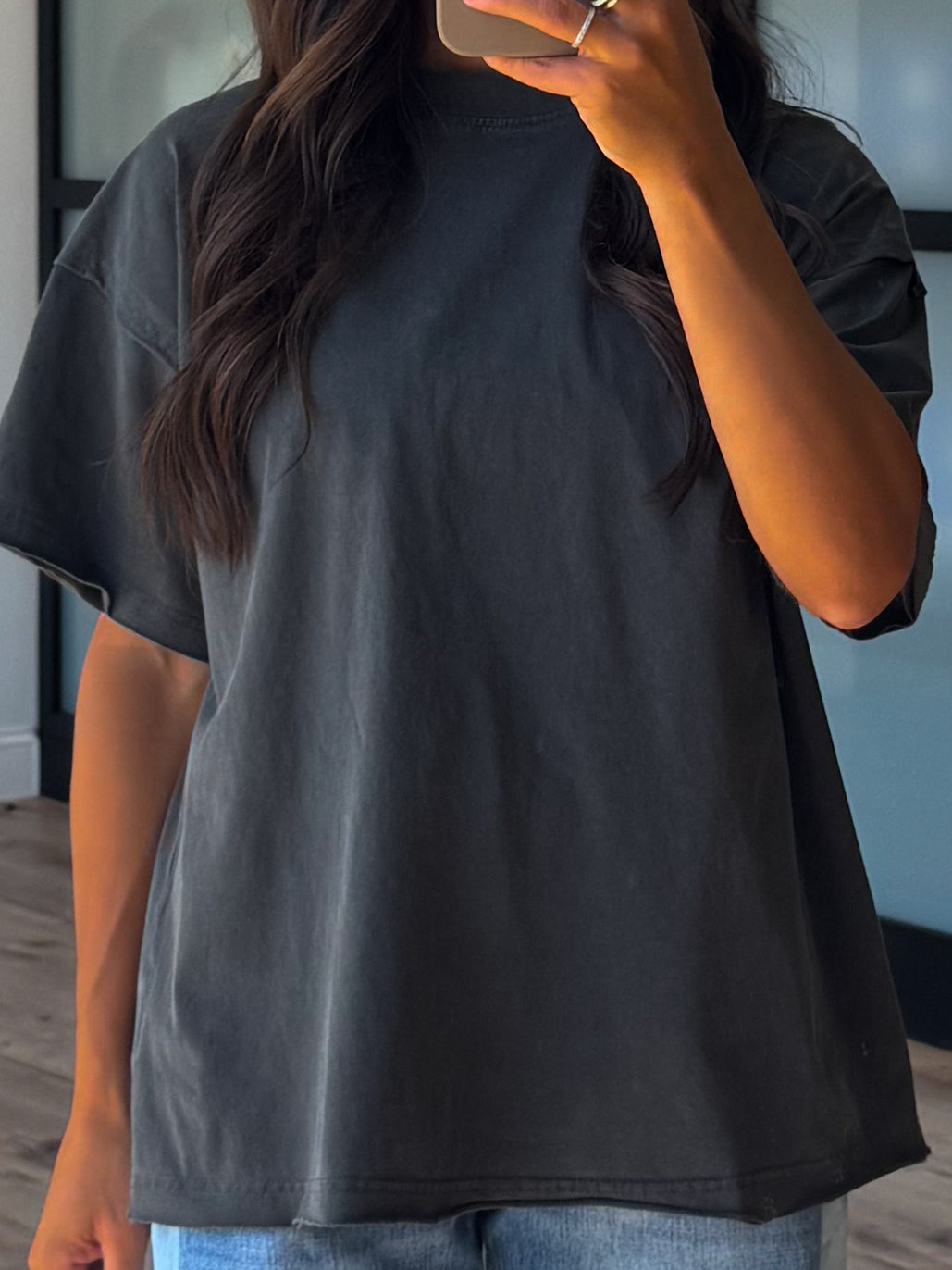 Cotton Washed Tee | Charcoal | +Plus Available | RESTOCK