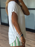 Back To Basics Dolman Tee | White