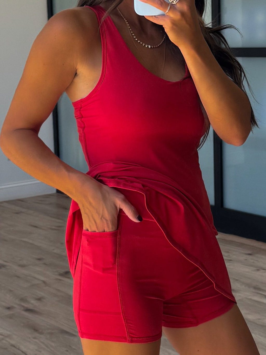 Grand Slam Active Dress | Cherry | +Plus Available