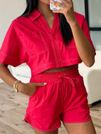 Camden Boxy Top | Red | FINAL SALE