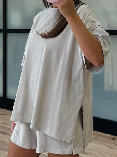 Days End Cotton Shorts | Cloud | +Plus Available | RESTOCK