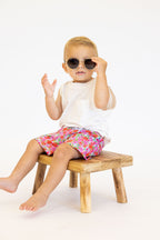 Wild Poppy Swim Trunks | Tiny Talulah | FINAL SALE