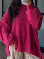 Lev Textured Sweater | Watermelon | +Plus Available | RESTOCK