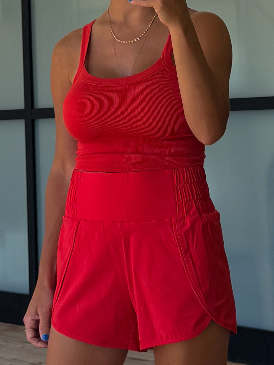 Redline Active Shorts | Cherry