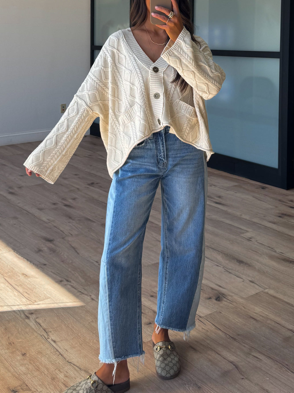 Alysin Cable Knit Cardigan